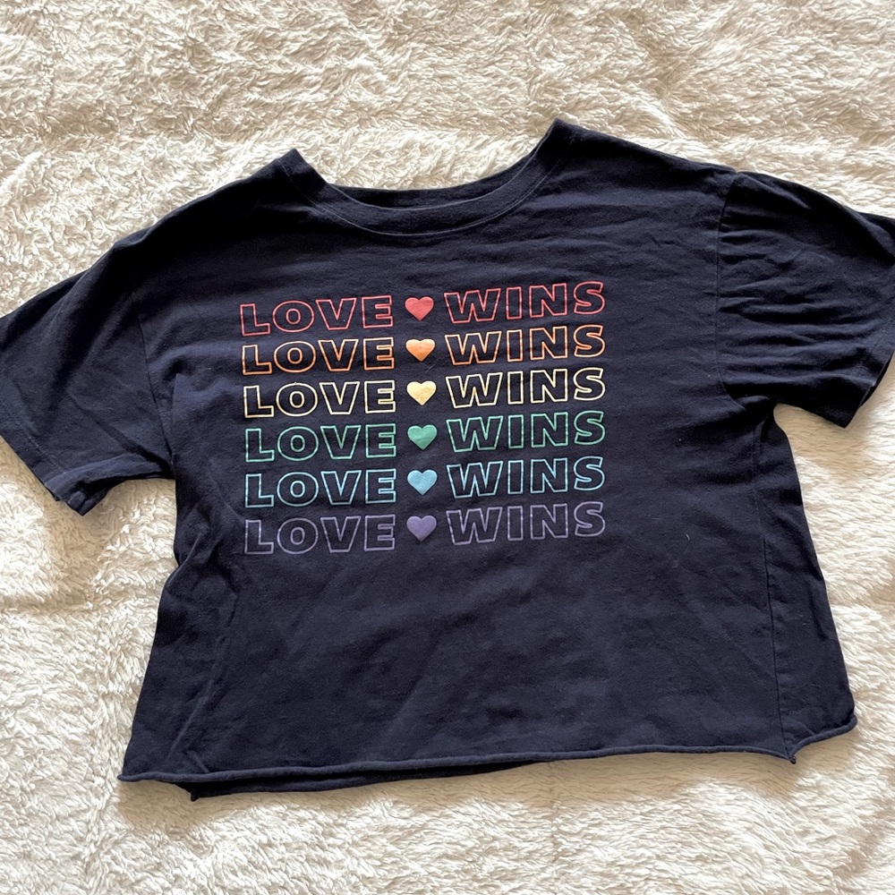 Love Wins Crop Top